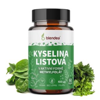 Kyselina listová vitamín B9 v aktivní formě methyfolát kapsle