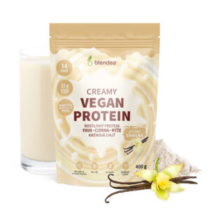 Krémový veganský protein s příchutí vanilka Blendea